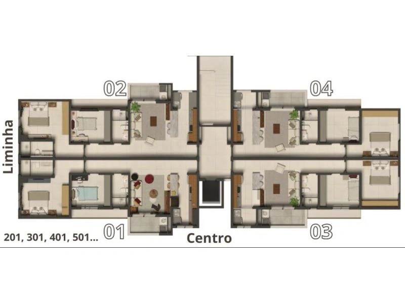 Este prédio possui dez pavimentos, sendo eles: subsolo com garagens, térreo com acesso, lazer e garagens, sete pavimentos residenciais e uma cobertura — foto 2 de 12