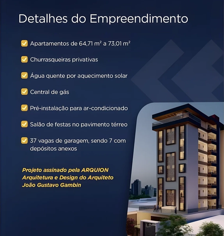 Apartamento de 71 m² com 2 dormitórios, sendo 1 suíte, no bairro Centro – Santa Rosa/RS — foto 6 de 12