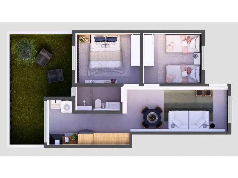 Apartamento 2 dormitórios no Residencial Raízes, Cruzeiro — foto 8