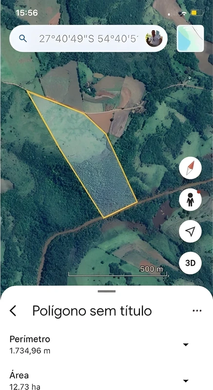 Terreno de 11 hectares na Linha Alecrim, Santa Rosa